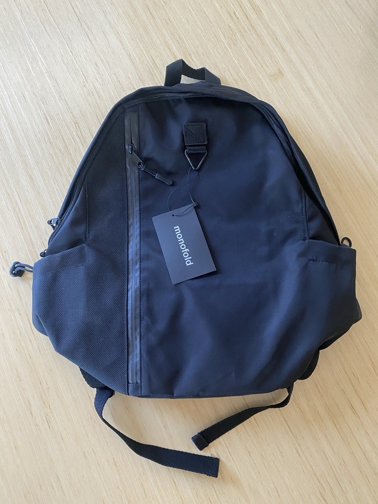 Monofold Compass Backpack NWT Black Gorpcore Unisex Adjustable Straps