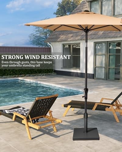 Patio Umbrella Base - Heavy Duty Outdoor Patio Market Umbrella Stand for Deck