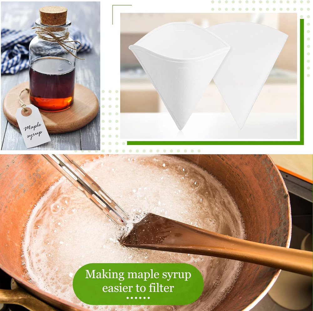 11 Pieces Maple Syrup Filter Set Maple Syrup Reusable Synthetic and Pre Filters