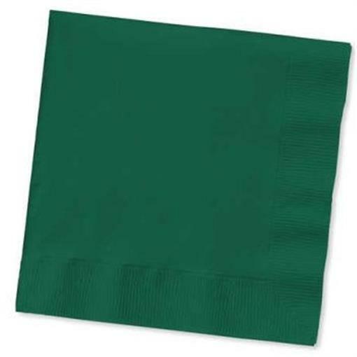 Hunter Green Beverage Paper Napkins 50 Per Pack Tableware Party Decorations
