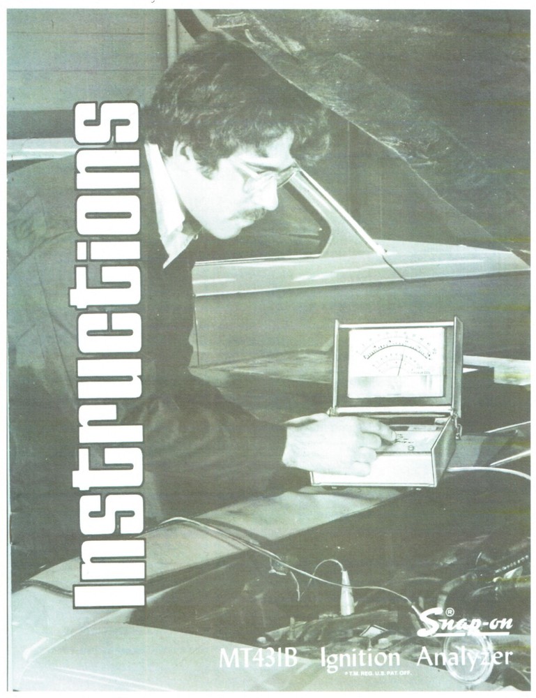 Snap-On Tools MT 431-B Ignition Analyzer Tester Instructions Manual