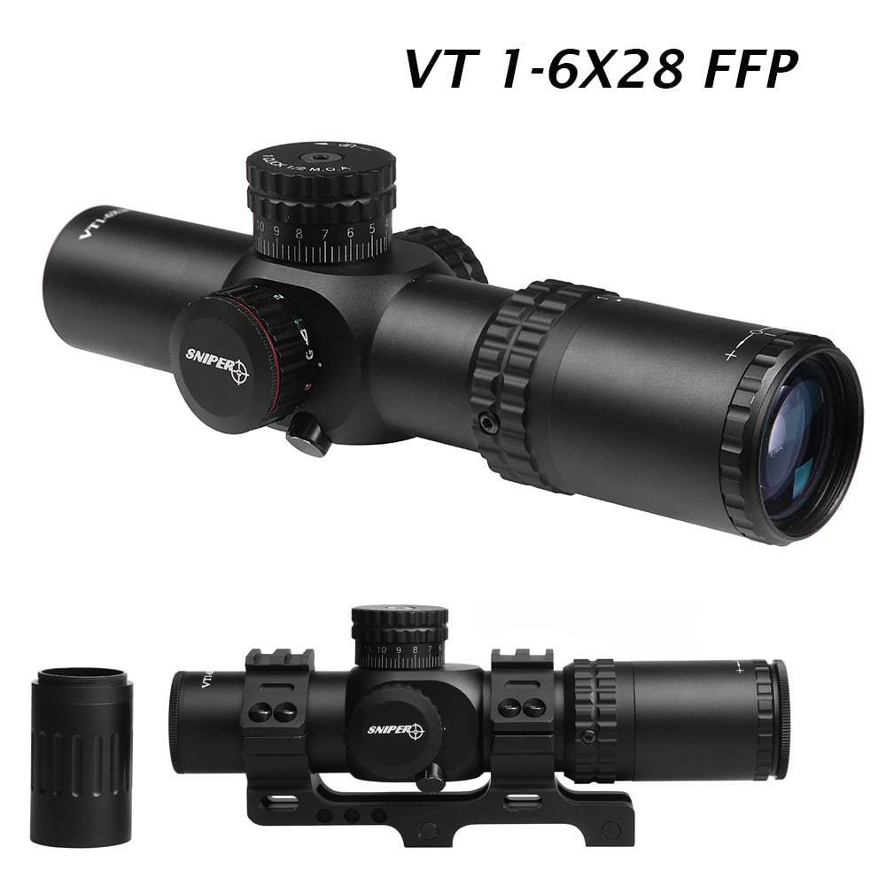 Sniper VT1-6x28 FFP First Focal Plane Compact Rifle Scope 35mm Tube See VIDEO