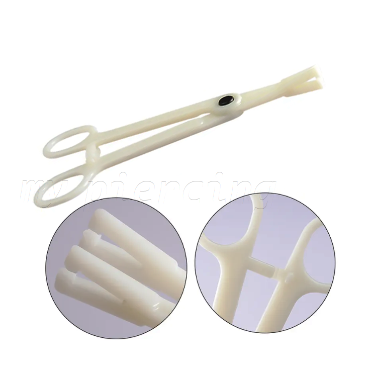 Sterilized Disposable Slotted Pennington Forceps Body Piercing Tools
