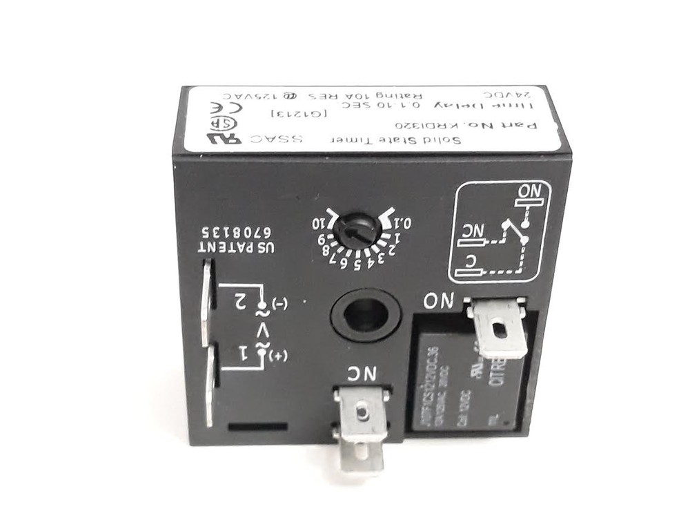 ONE NEW SSAC SOLID STATE TIMER KRDI1320 125 VAC TIME DELAY 0.1 TO 10 SEC