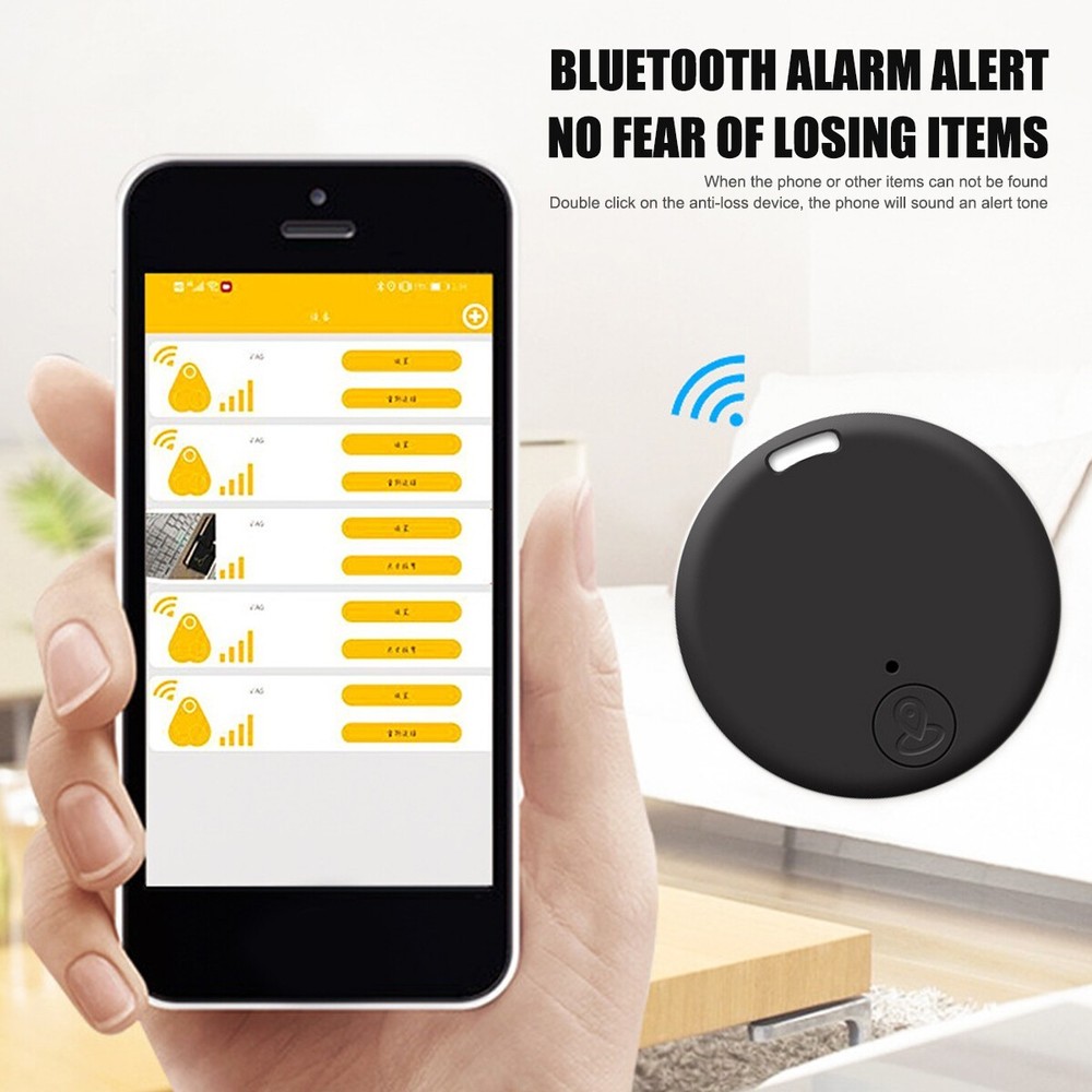 2Pcs Mini Anti-Lost Smart GPS Tracker Wireless Bluetooth Wallet Key Pet Finder