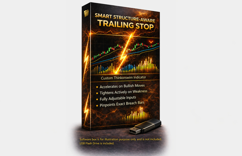 Thinkorswim Thinkscript Smart Trailing Stop Structure-Aware Custom Indicator