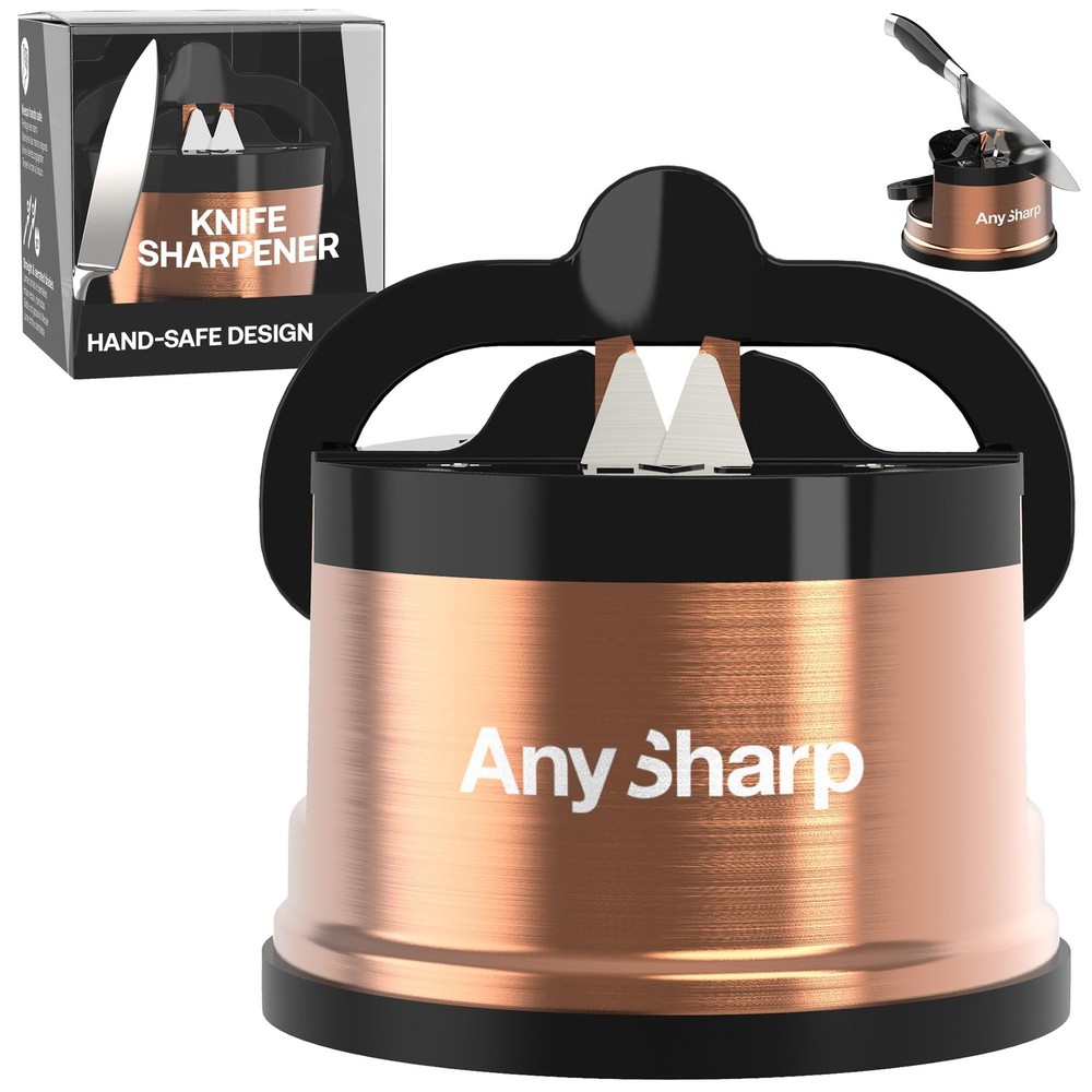 – Chef – Hands Free Knife Sharpener - Easy to Use Sharpening Tool with PowerG...