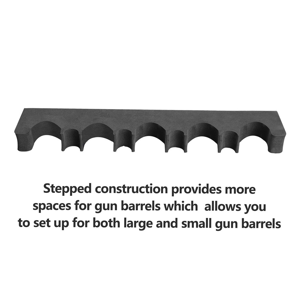 Adoreal 2 Pack Gun Rack for Storage, Safe Accessory Rifles and Black