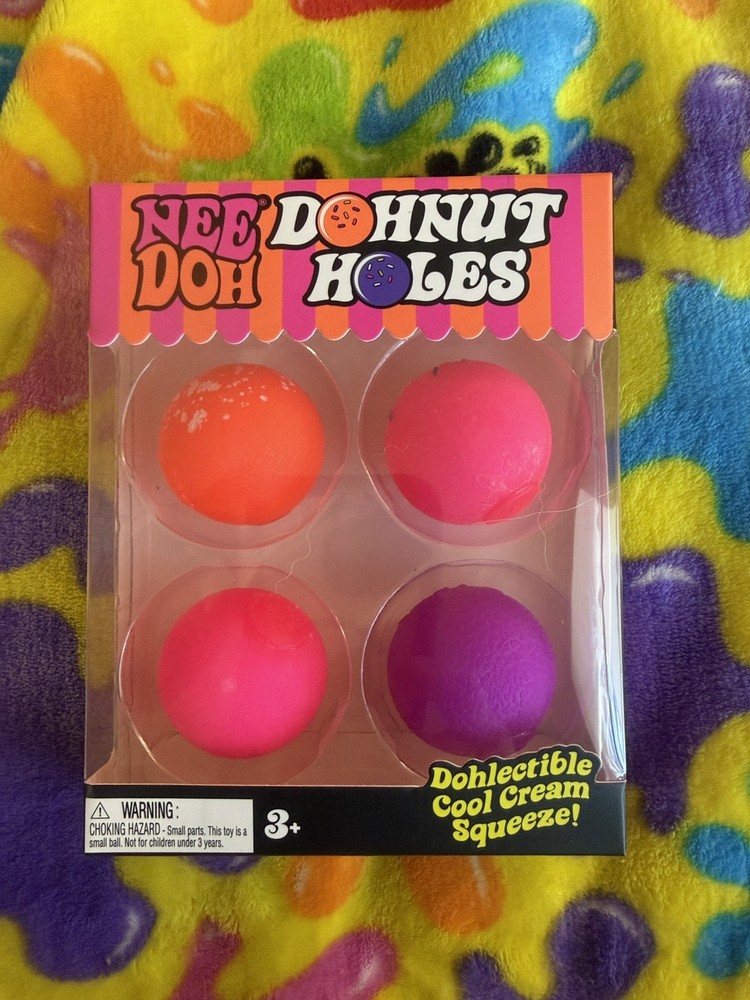 QUICK SHIP Nee Doh Dohnut Holes 4 Pack NIP