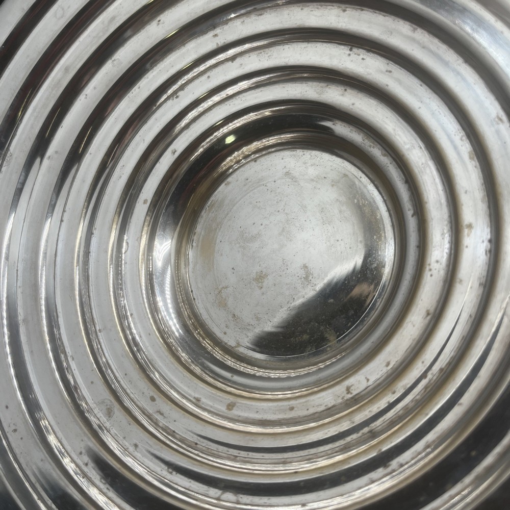 Silverplate Art Deco Bowl 9”