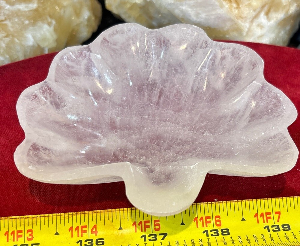 4” Selenite  Bowl Sea Shell Shape