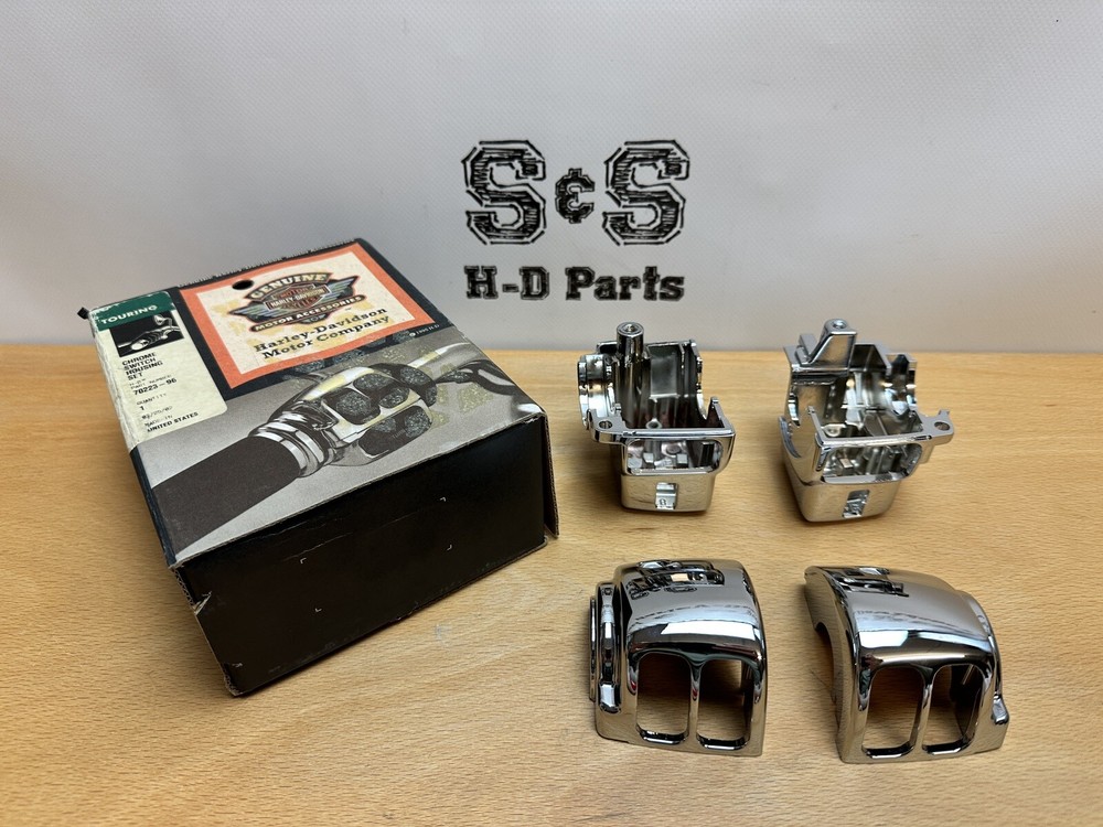 Genuine Harley-Davidson Touring Chrome Hand Controls Switch HOUSING Kit 70223-96