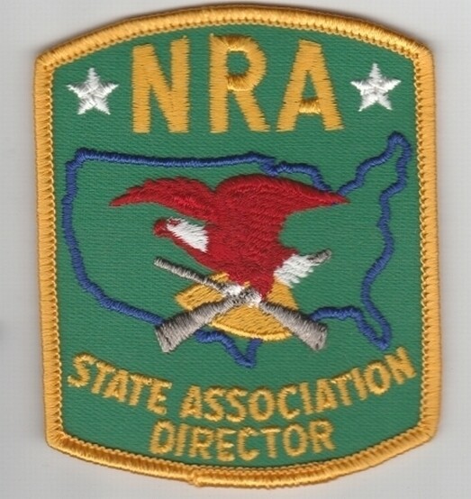 NRA State Association Director Pistol Shooting Embroidered Patch
