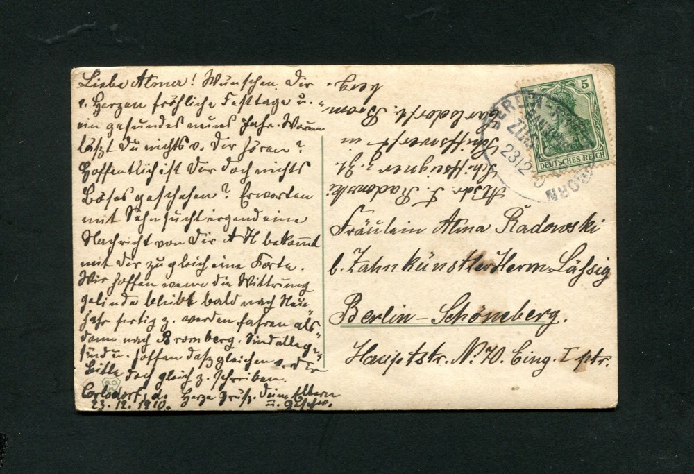 Railway post Office Berlin - Train By 1910 (KA-18)