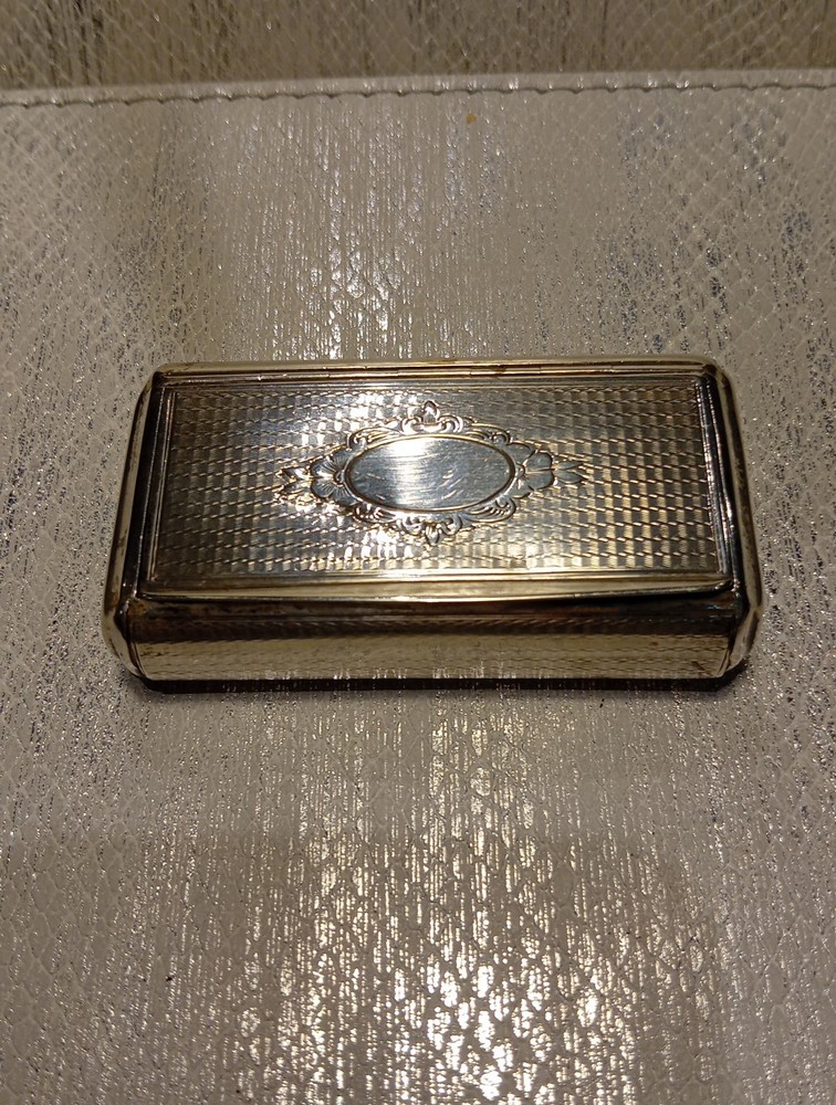 Solid Silver Snuffbox Early 19th Century Continental Hallmark.