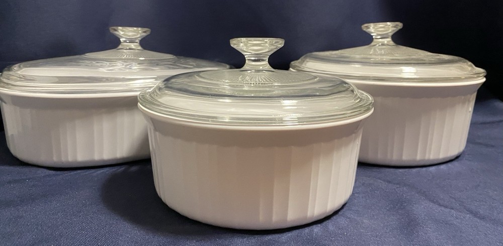 CorningWare Creations 3 Piece Baking Dish Set With Lids