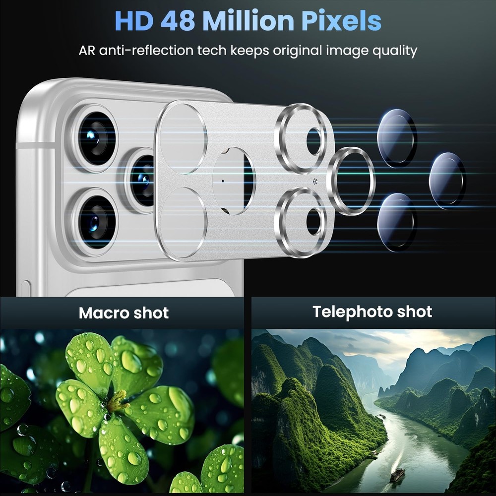 Camera Lens Protector for iPhone 17 Pro Max/ Air/17 Full Coverage Metal Cover