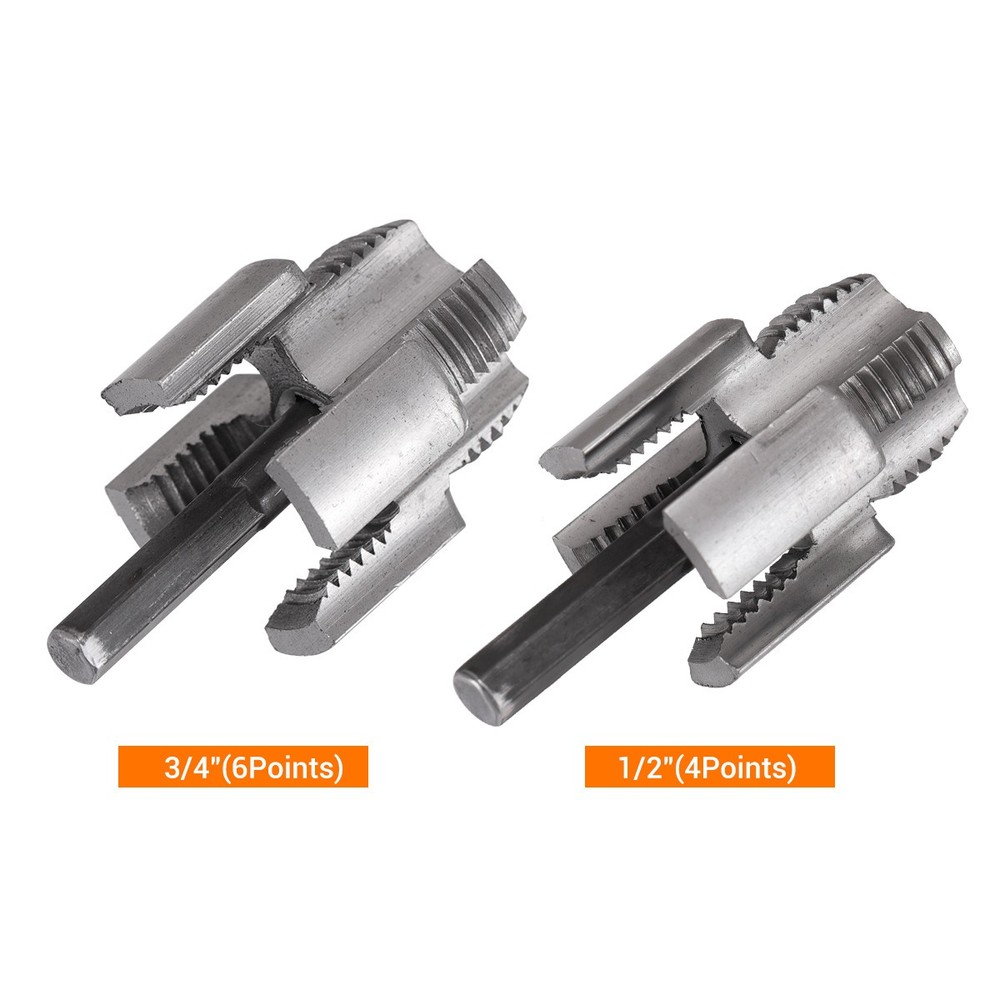 2Pcs Integrated Internal & External Pipe Threading-Tool PVC Pipe Threader Kit