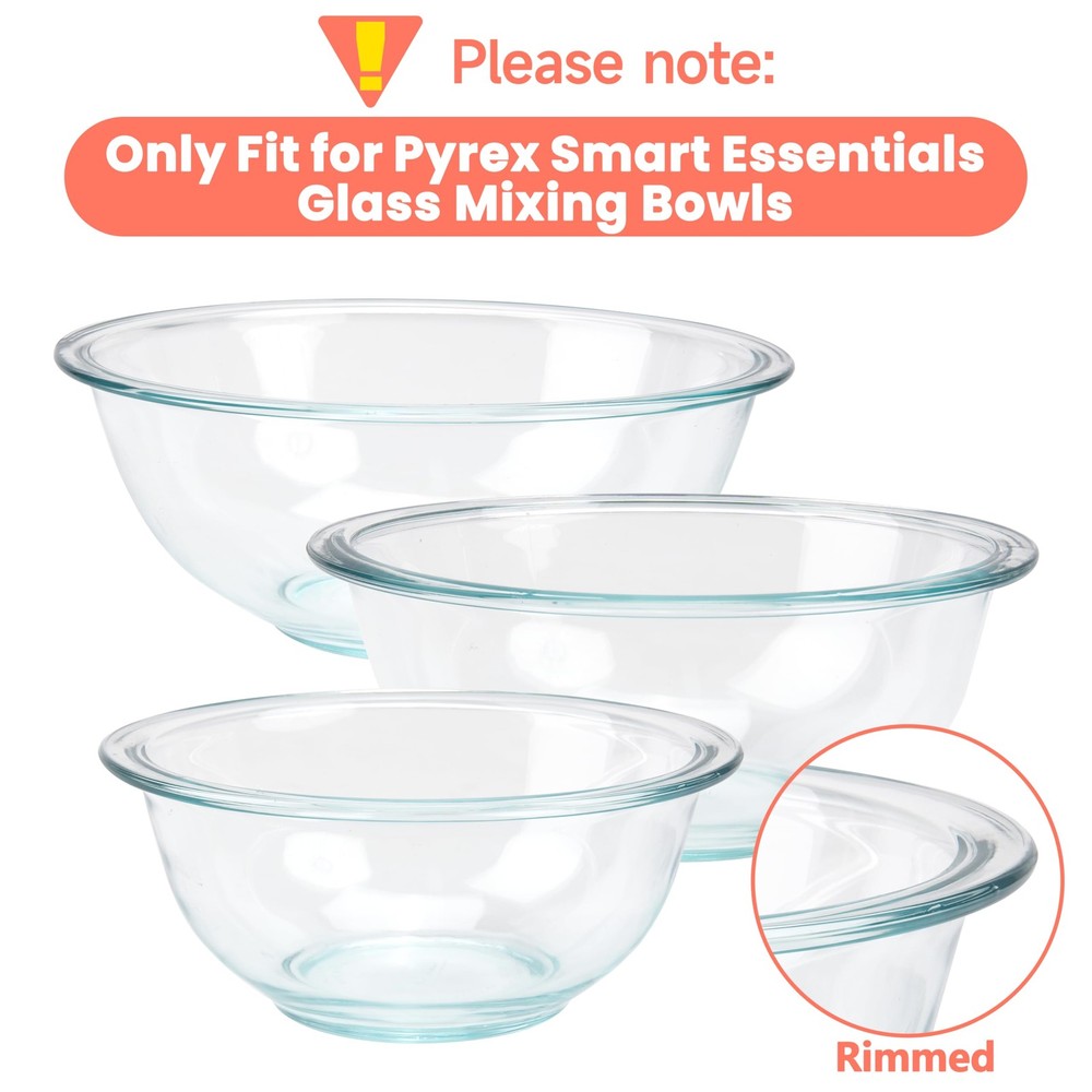 Silicone Replacement Lids Only Fit for Pyrex 322 1 Quart | 323 1.5 Quart | 32...
