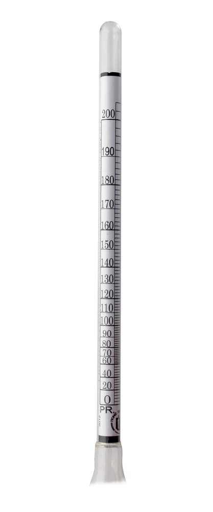 Glass Alcoholmeter/Hydrometer, Proof and Tralles