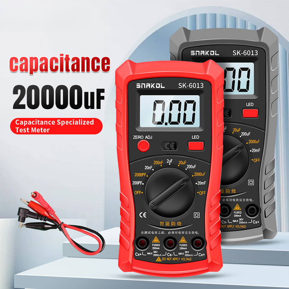 Digital Professional Capacitance Meter 20000uf Tester 1999 Counts Multimeter Lot