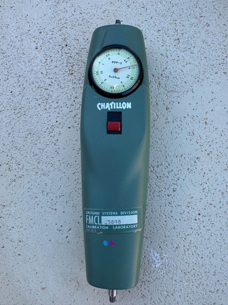 John Chatillon & Sons Model DPP-5 kg Mechanical Push-Pull Force Gauge Dial Scale