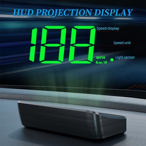 Head Up Display M2, HUD Projection Display Speed, Compact Body, Large Font,