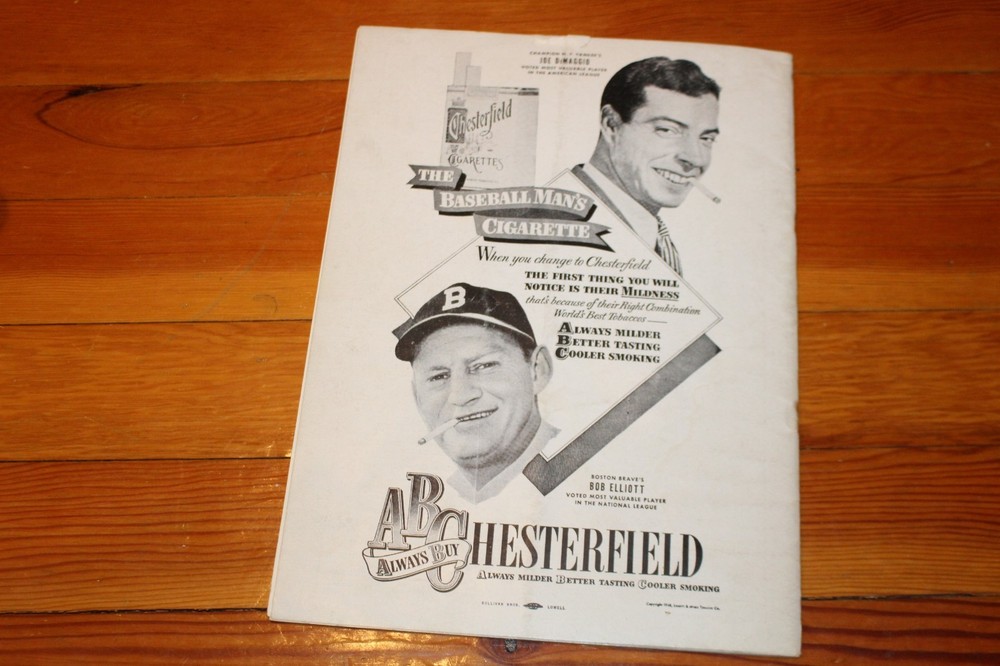 1948 Boston Bruins Toronto Maple Leafs Stanley Cup Playoffs Program Turk Broda!