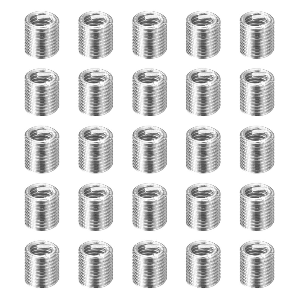50pcs Wire Thread Inserts M2.5 x 0.45 x 2.5D Metric Helical Threaded Sleeve