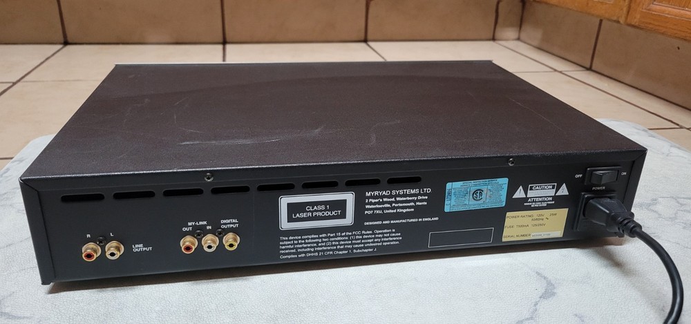 Myryad MCD 200 High End CD Player From UK