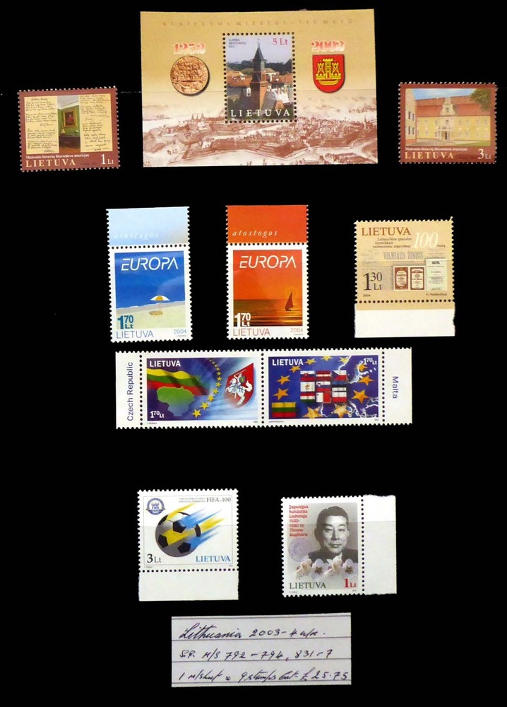LITHUANIA 2003/4 U/M As Described GT200
