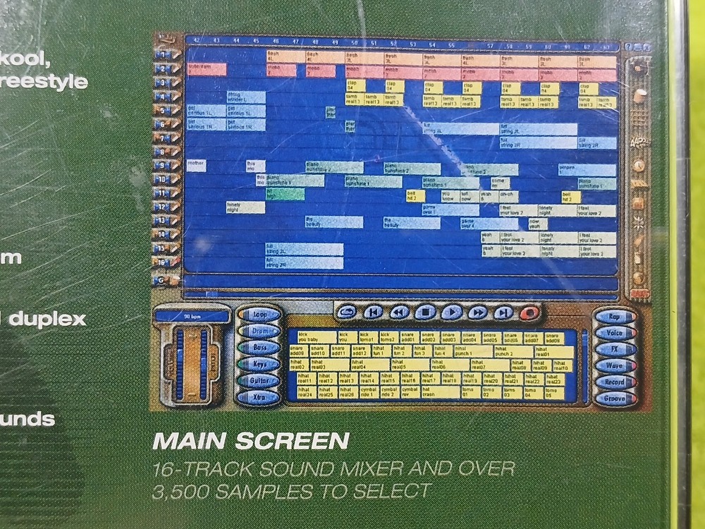 eJay Virtual Music Studio HipHop2 PC CD-ROM Windows 95b 98 XP OG Beat Maker eJay