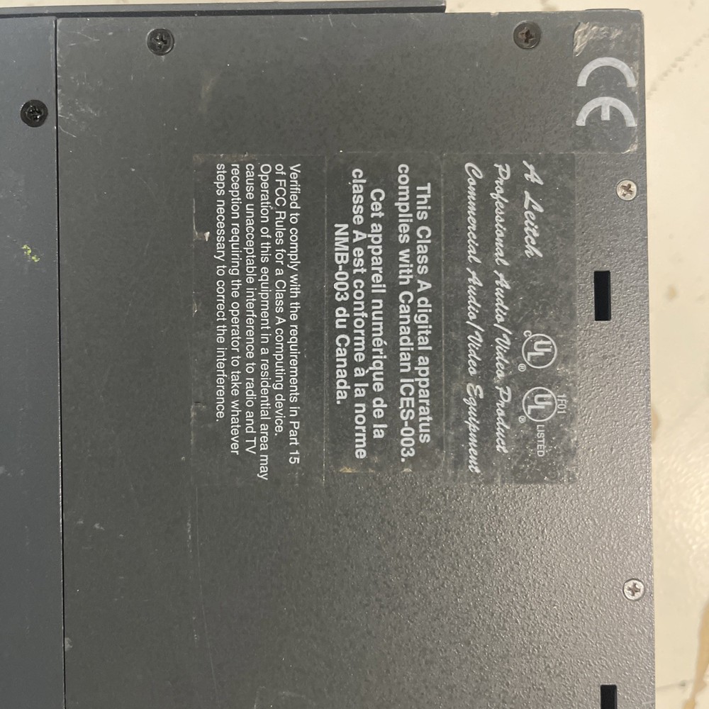HARRIS LEITCH RCP ID RCP-16X16IDE switch