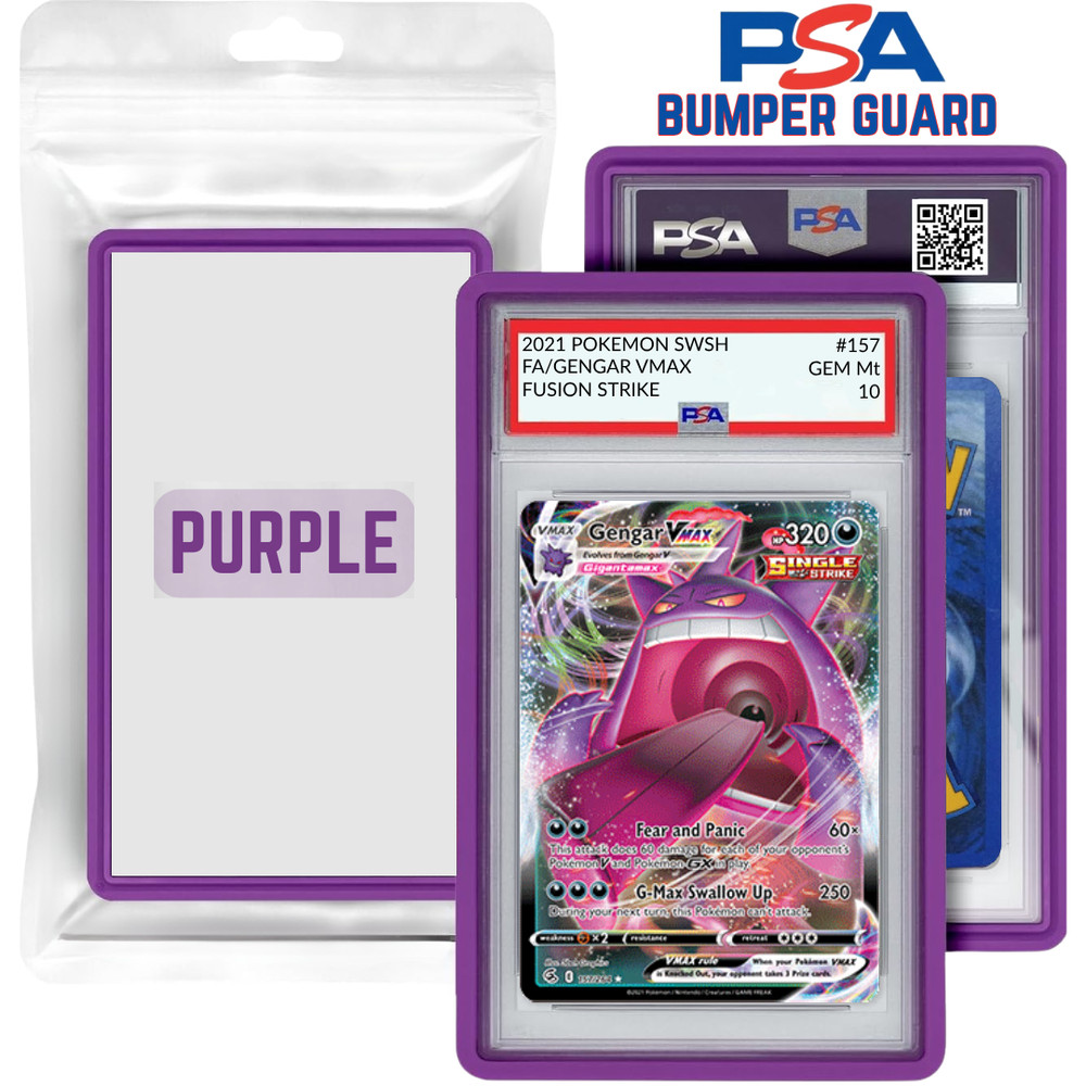 PSA Graded Card Case Guard Protector Stackable - PURPLE - USA SELLER