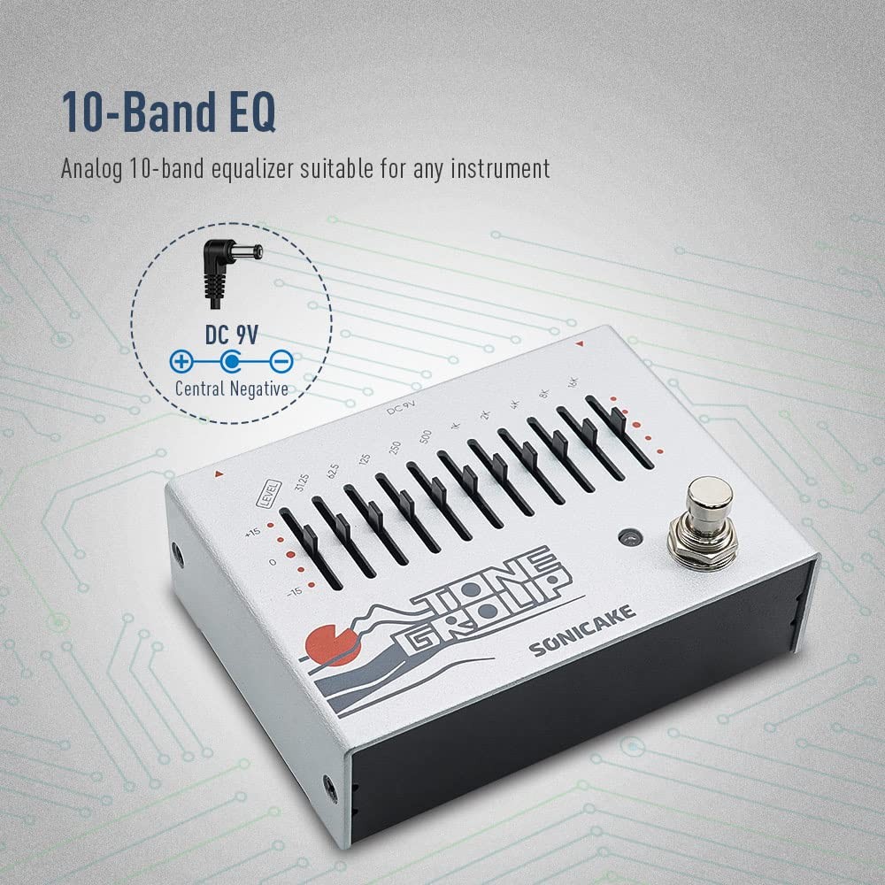 EQ Equalizer Guitar Effects Pedal Tone Group 10-Band