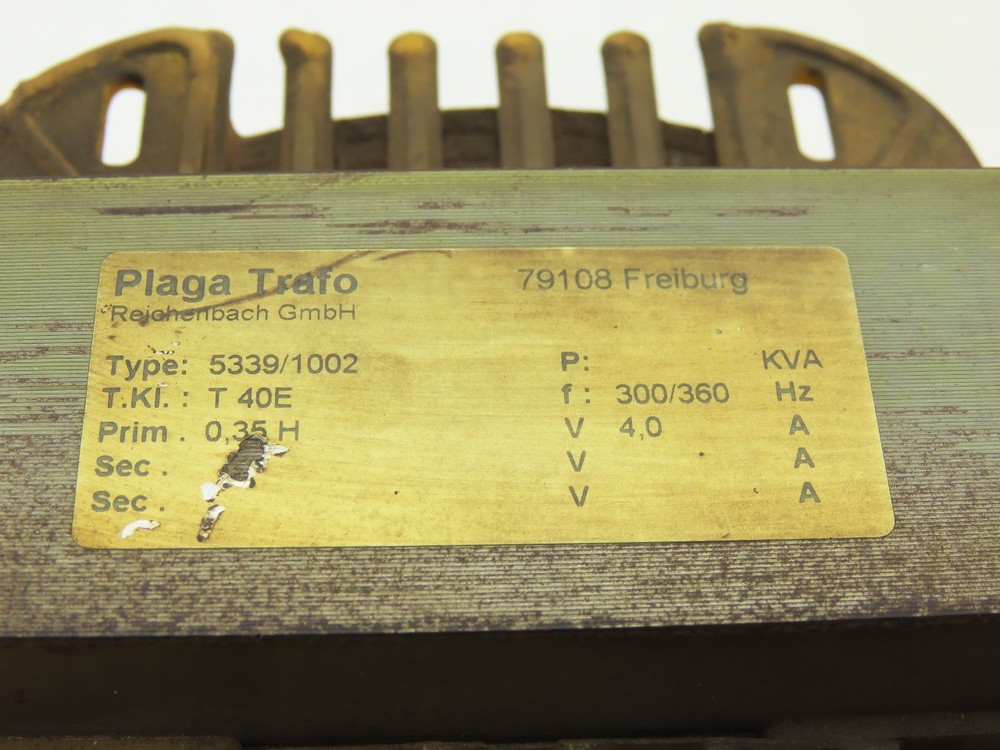 Plaga Trafo 5339/1002 Control Transformer