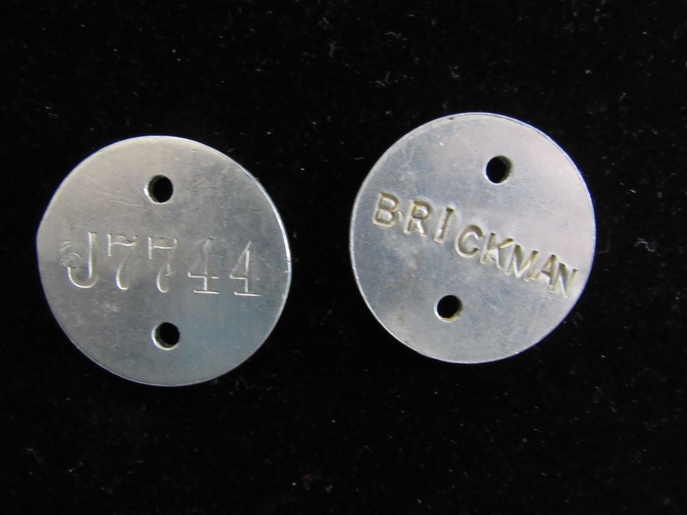 Original WWI US Army Dog Tag Set