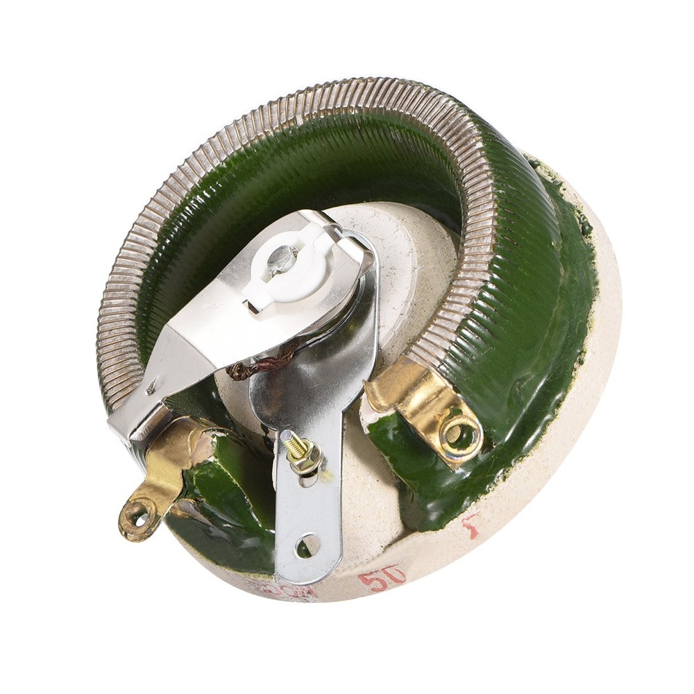 Wirewound Ceramic Potentiometer Variable Rheostat Resistor 200W 50R Ohm W Knobs