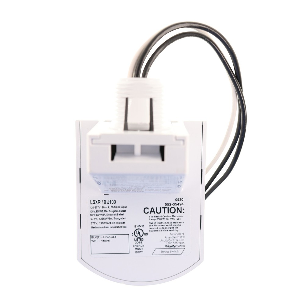 SENSOR SWITCH LSXR-10 LINE VOLTAGE FIXTURE MOUNT OCCUPANCY SENSOR, 120/277V