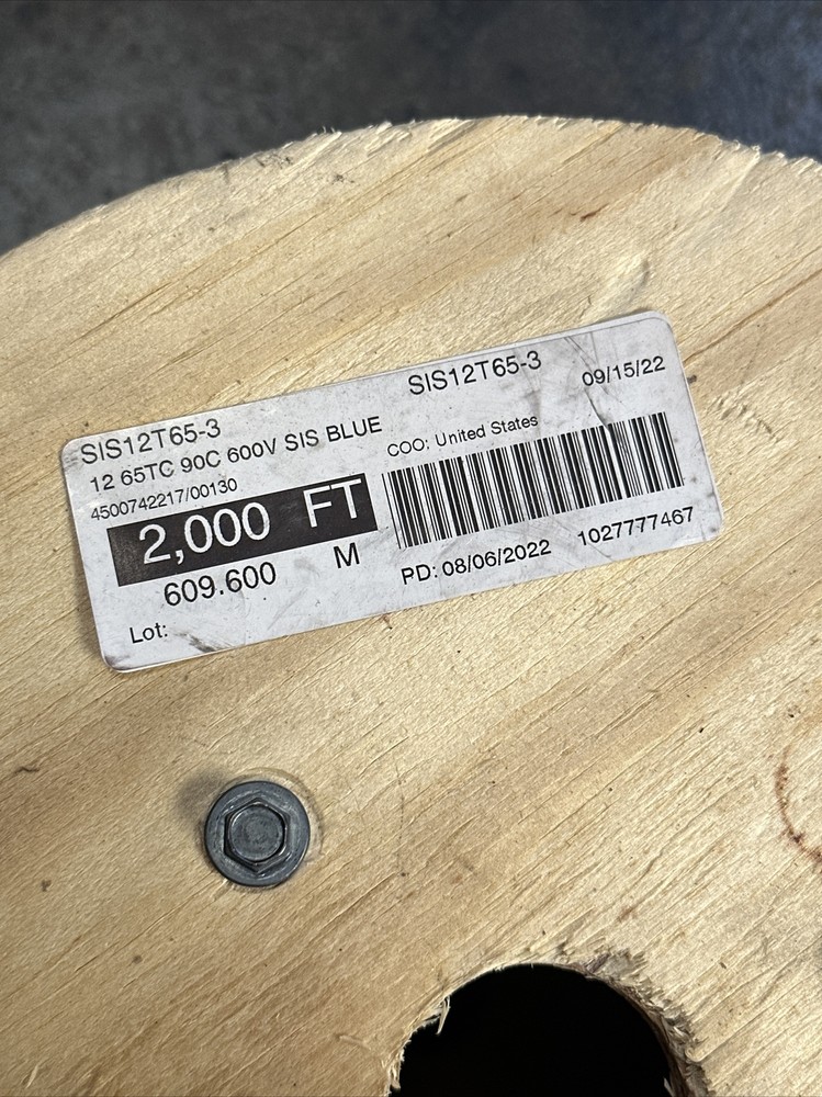 SIS WIRE SIS12T64-3 ( 2000 FT )