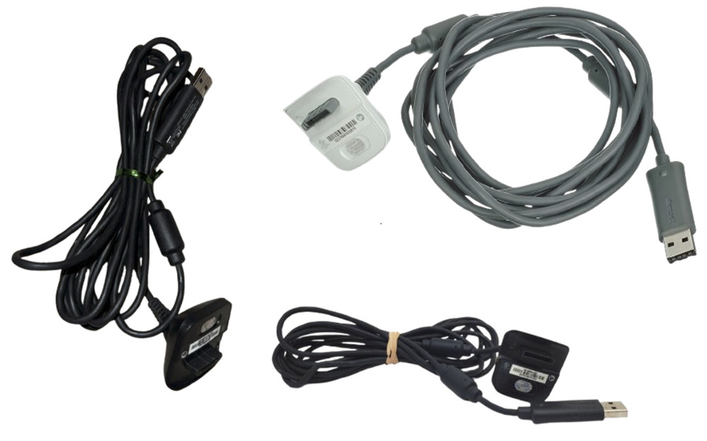 Microsoft Xbox 360 Play And Charge Kit Controller USB Charging Cable Plug OEM!