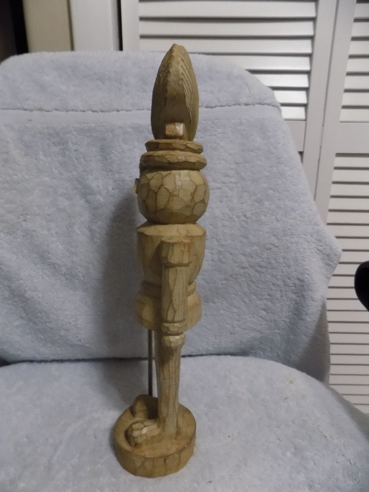 15" Natural Shell Nutcracker New No Box Or Tag