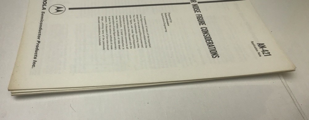 motorola semiconductor Application Notes Lot Of 3 / Vintage Engineering Docs