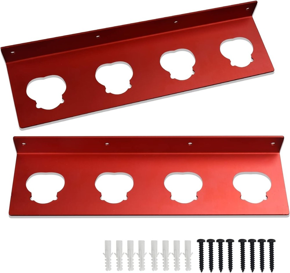 Battery Holder for Milwaukee M12, Storage 2, Red