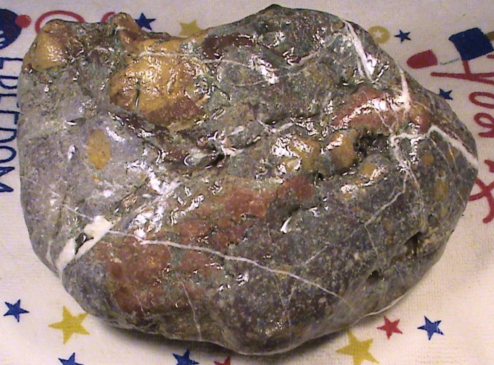 Dendritic Chalcedony Ocean Jasper Agate, Rough Lapidary Rock, 6 LBS, 15 OZ, R261