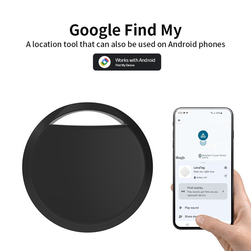 4Pack Anti-Lost Device Tracker Android Smart AirTag for Google Find My item pets