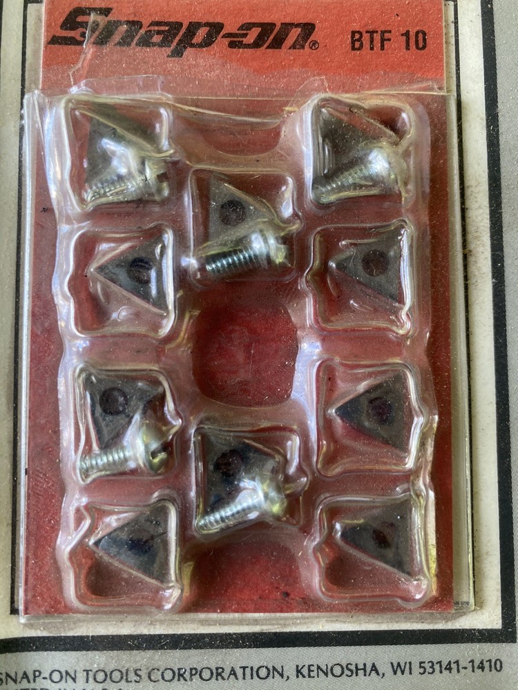 RARE VINTAGE SNAP ON TOOLS # BTA 10 CARBIDE INSERTS