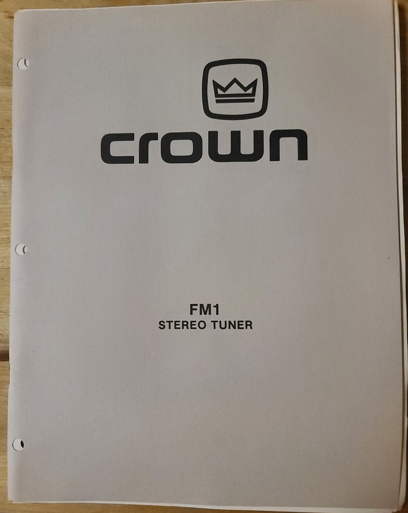 Crown FM1 Digital Tuner Very Nice Condition!!
