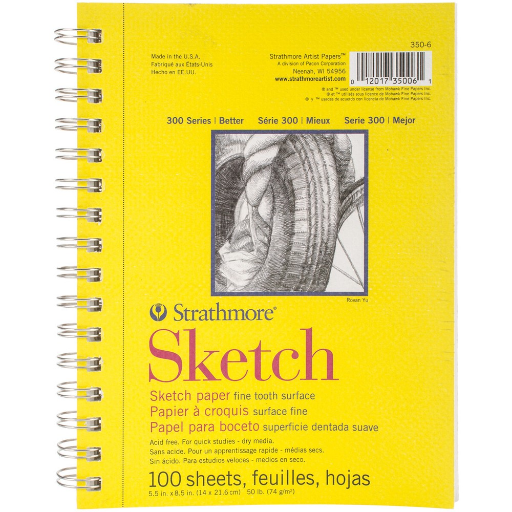 Strathmore Sketch Paper Pad 5.5"X8.5"-100 Sheets