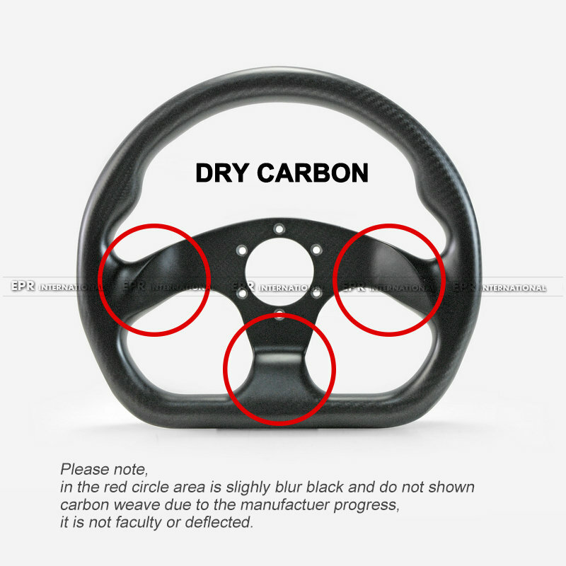 Flat Type Racing MATTE Dry Carbon For UNIVERSAL Steering Wheel Kit